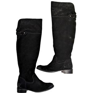 Frye Women's Black Suede Knee-High Boots
